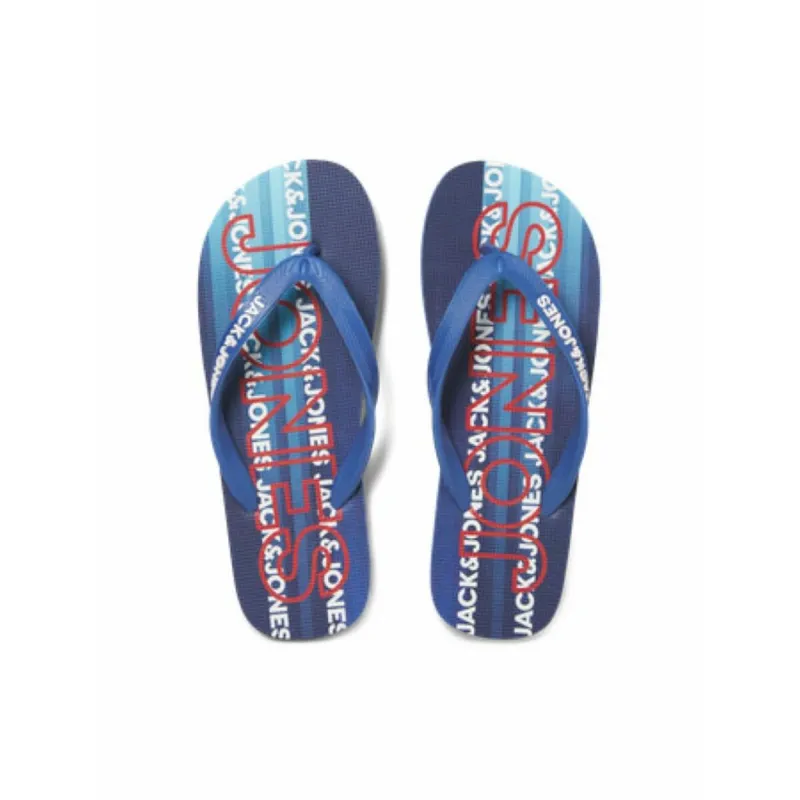 Paplūdimio šlepetės vyrams Jack & Jones JFWLOGO 2.0 FLIP FLOP 12251259 Mėlyna
