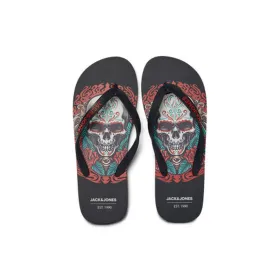 Men's Flip Flops Jack & Jones JFWSKULLS Black