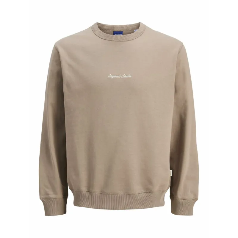 Vīriešu Sporta Krekls bez Kapuča Jack & Jones JORNORREBRO EMB SWEAT CREW NOOS 12282893 Brūns