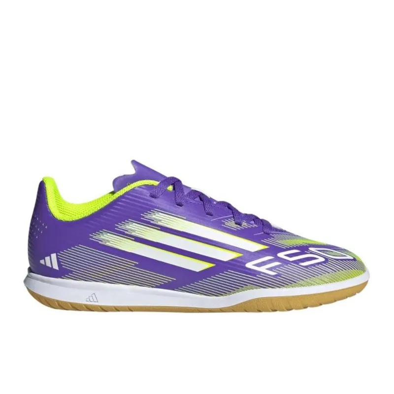 Vidinio futbolo batai vaikams Adidas F50 CLUB IN J JI0042 Purpurinė