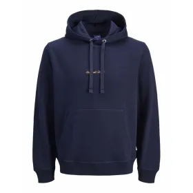 Vyriškas džemperis su gobtuvu Jack & Jones JORNORREBRO EMB SWEAT HOOD NOOS 12282861 Tamsiai mėlyna