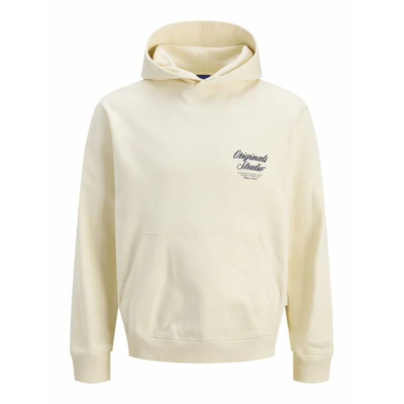 Vyriškas džemperis su gobtuvu Jack & Jones JORNORREBRO TYPO BACK SWEAT HOOD SN 12283054 Rusvai gelsva