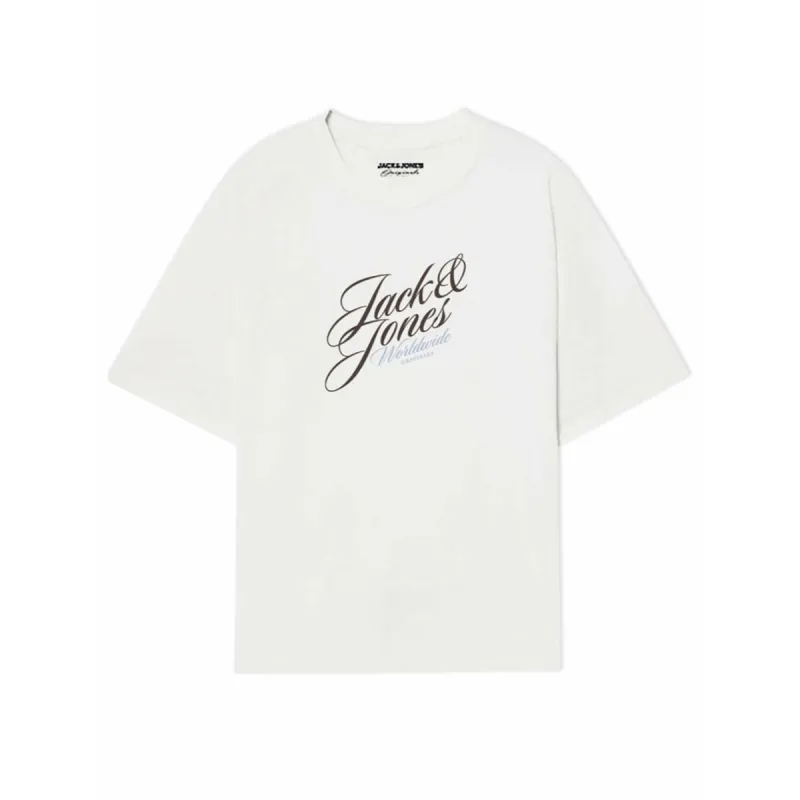 Vyriški marškinėliai su trumpomis rankovėmis Jack & Jones JORINWOOD TEE SS CREW NECK FST 12284732 Balta