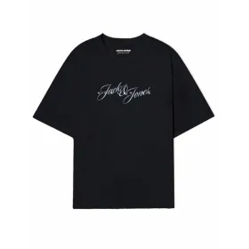 Men’s Short Sleeve T-Shirt Jack & Jones JORINWOOD TEE SS CREW NECK FST 12284732 Black