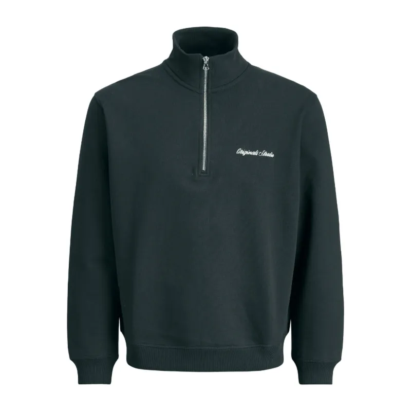 Vyriškas džemperis be gobtuvo Jack & Jones JORNORREBRO EMB SWEAT HIGH NECK SN 12282899 Juoda