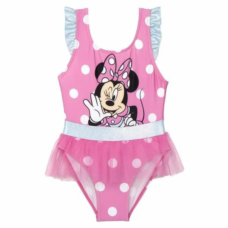 Maudymosi kostiumėlis mergaitėms Minnie Mouse Rožinė