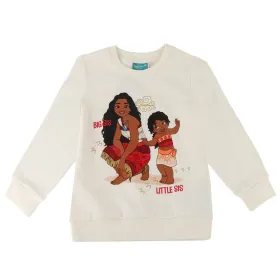 Megztinis su kapišonu mergaitėms Stitch Moana Rusvai gelsva