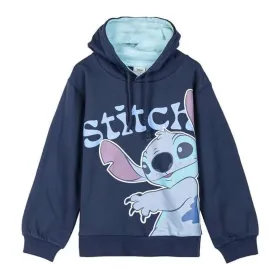 Megztinis su kapišonu mergaitėms Stitch Tamsiai mėlyna