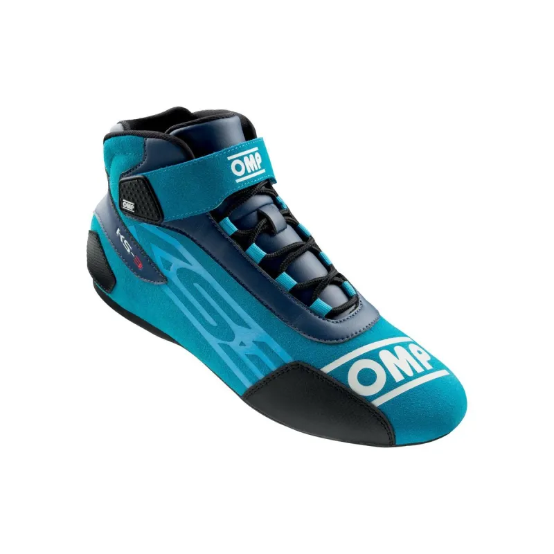 Võidusõidu poolsaapad OMP KART KS-3 Meresinine Must/Valge 46