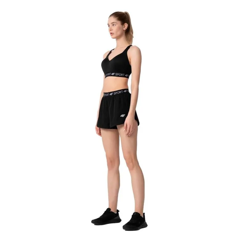 Naisten urheilushortsit 4F 4F Quick-Drying Musta