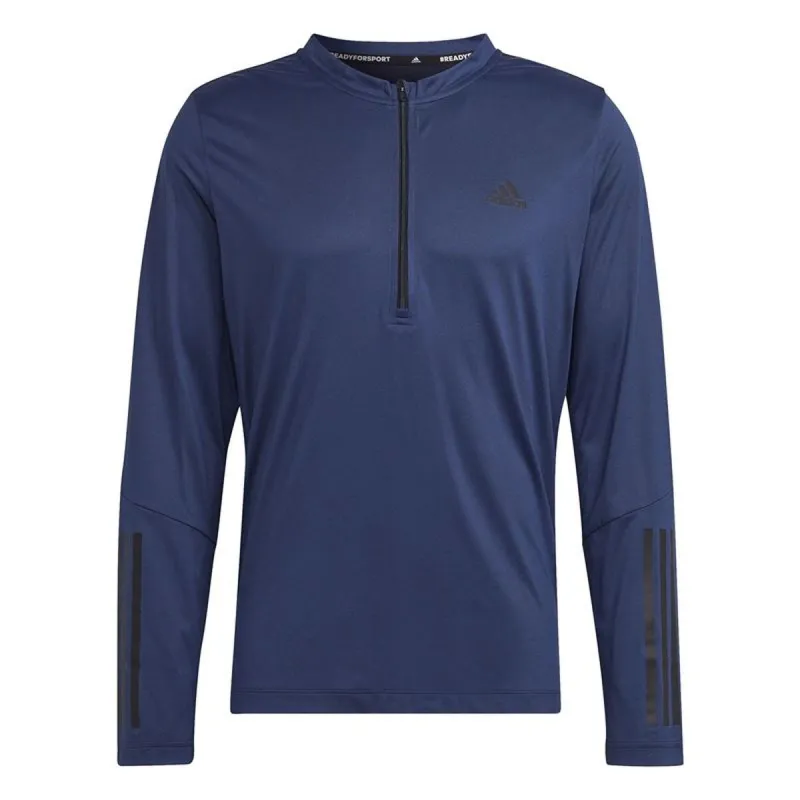 Vyriški marškinėliai su trumpomis rankovėmis Adidas 1/4-Zip Tamsiai mėlyna