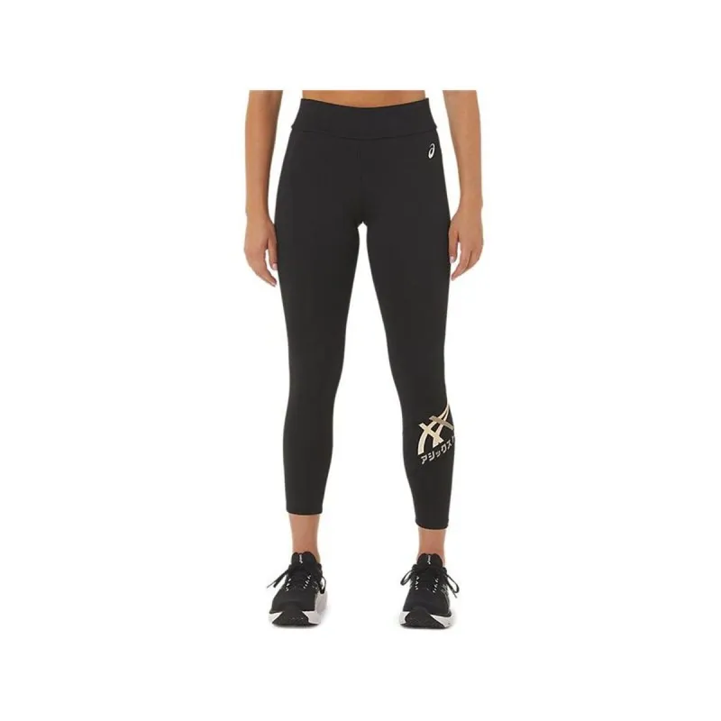 Moteriškos sportinės tamprės Asics Tiger 7/8 Juoda