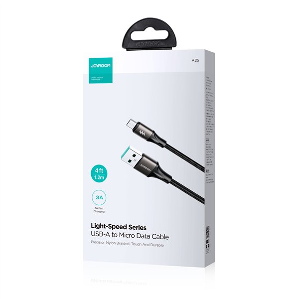 USB cable Joyroom SA25-AM3 USB to MicroUSB 3A 1.2m black