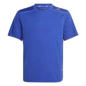 Lasten Lyhythihainen paita Adidas Aeroready Sininen