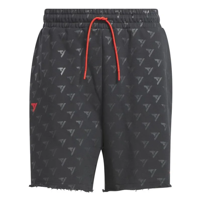 Vīriešu Sporta Šorti Adidas Trae Allover Print Pelēks