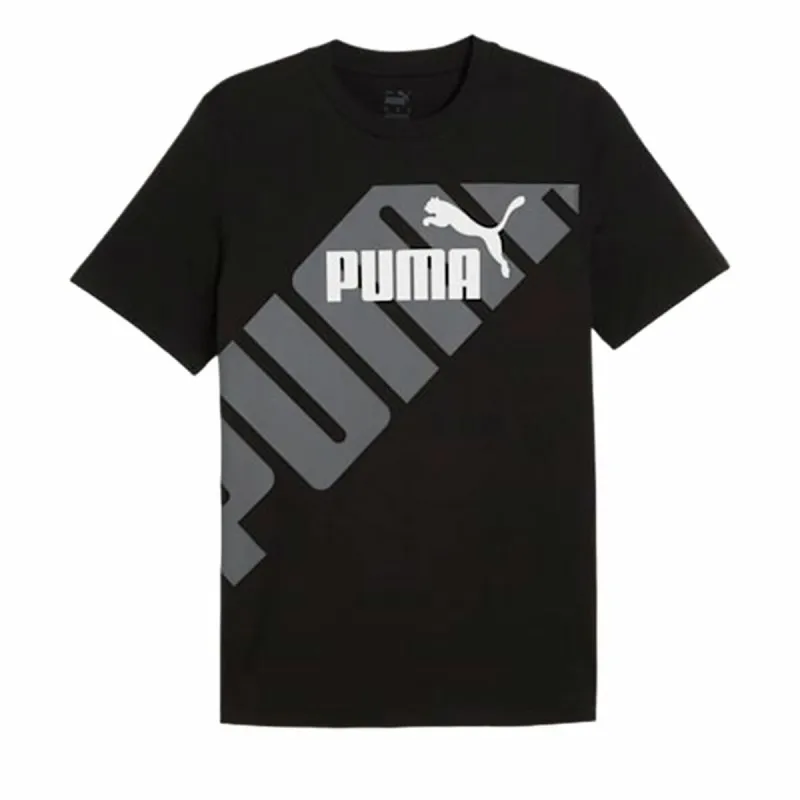 Vyriški marškinėliai su trumpomis rankovėmis Puma POWER Graphic Juoda