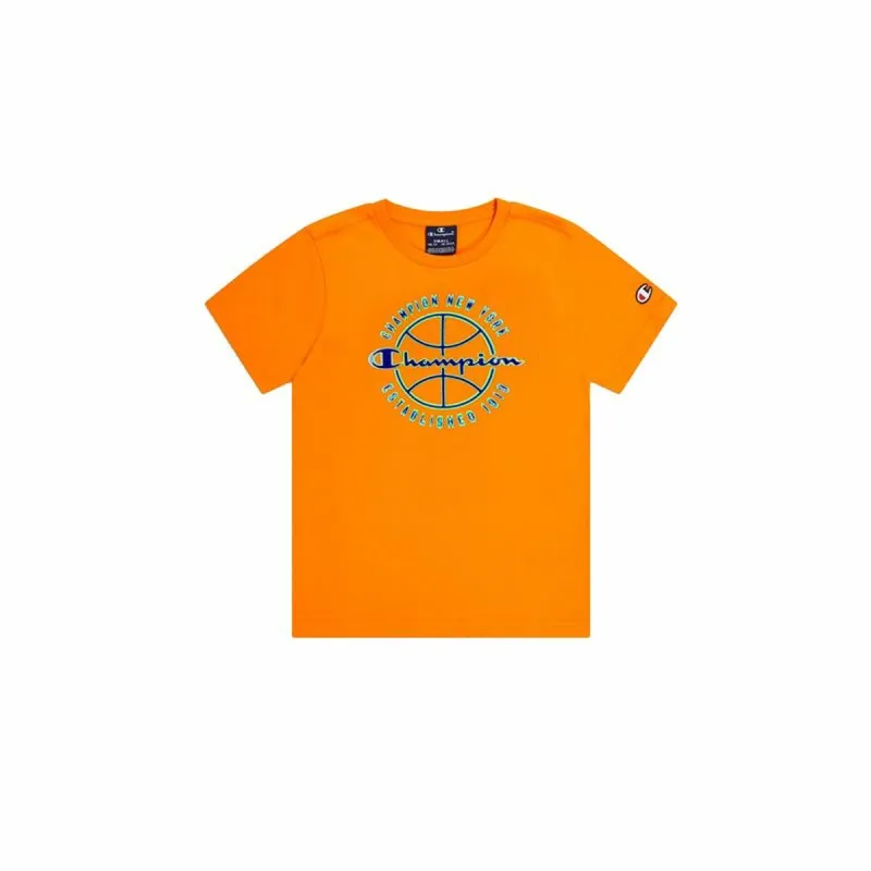 Vyriški marškinėliai su trumpomis rankovėmis Champion Crewneck Geltona