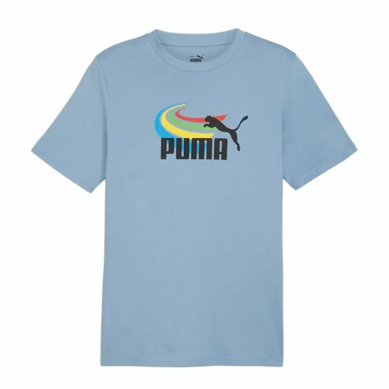 Men’s Short Sleeve T-Shirt Puma GRAPHICS Summer Blue