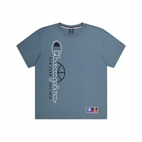 Men’s Short Sleeve T-Shirt Champion Crewneck Grey