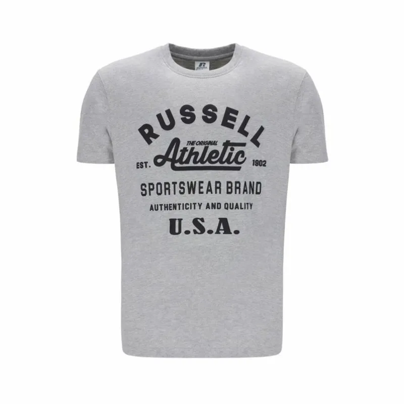 Vyriški marškinėliai su trumpomis rankovėmis Russell Athletic AMT A40231 Pilka