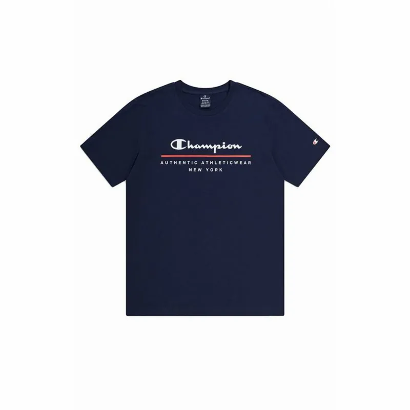 Sportiniai marškinėliai su trumpomis rankovėmis Champion Crewneck  Mėlyna