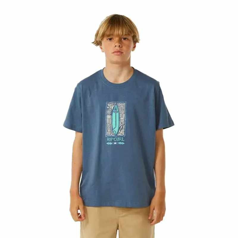 Vaikiška Marškinėliai su trumpomis rankovėmis Rip Curl Lost Island Mėlyna