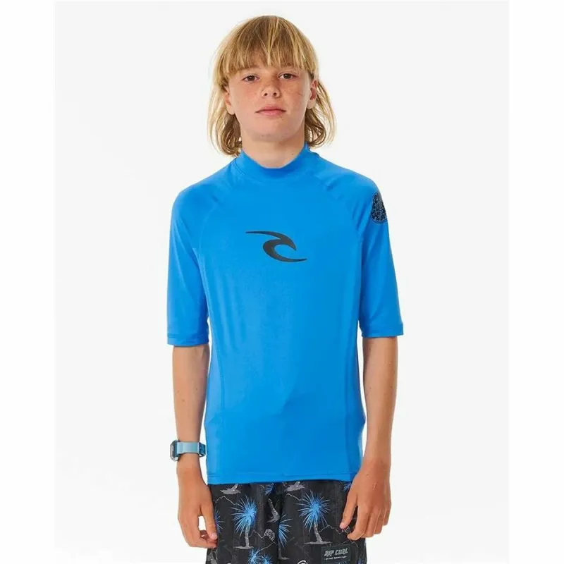 Vyriški marškinėliai su trumpomis rankovėmis Rip Curl Wave pf Dangaus mėlynumo