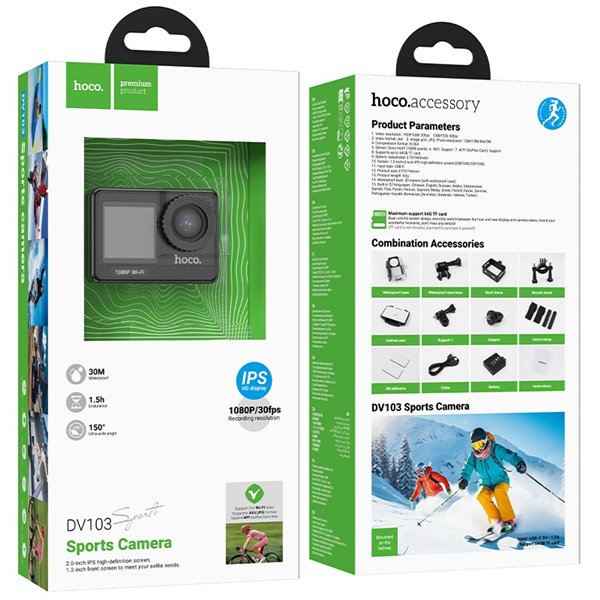 Action camera Hoco DV103 black
