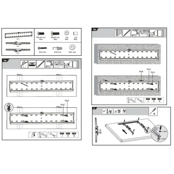 Wall Bracket MacLean MC-668 70" 37