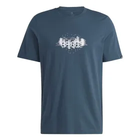 Men’s Short Sleeve T-Shirt Adidas IL5408 Blue (M)