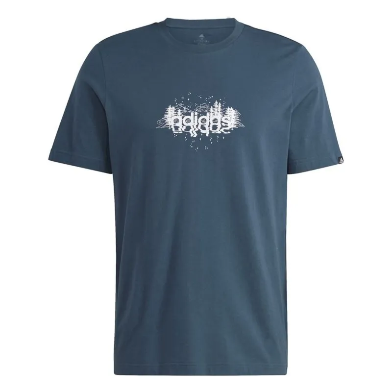 Miesten T-paita Adidas IL5408 Sininen (M)