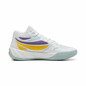 Баскетбольные кроссовки для взрослых Puma Court Pro Белый Жёлтый
