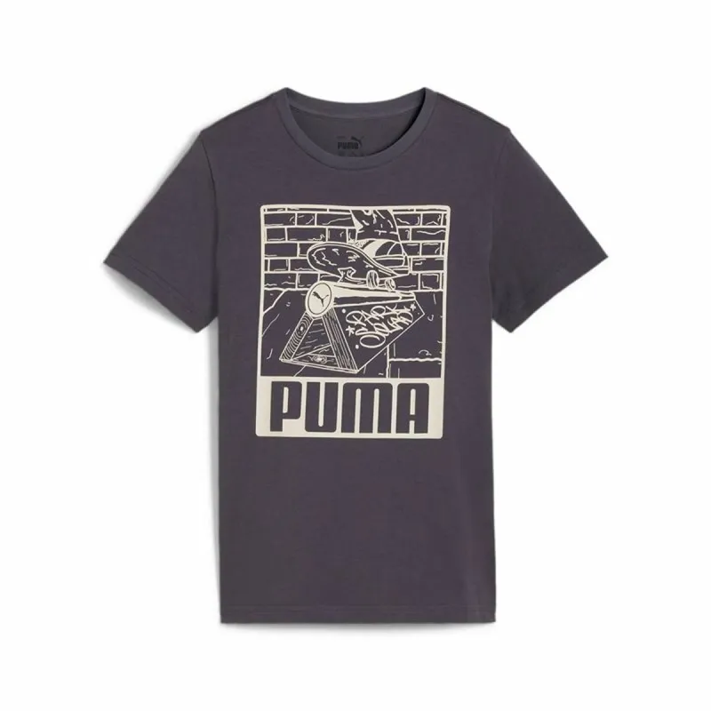 Детский Футболка с коротким рукавом Puma Фиолетовый