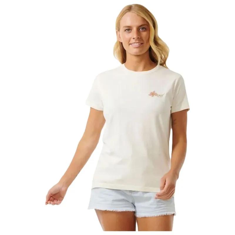 Moteriški marškinėliai su trumpomis rankovėmis Rip Curl Wild Bloom Balta
