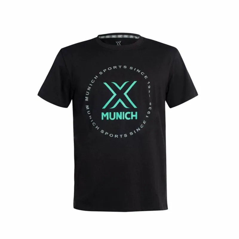 Sportiniai marškinėliai su trumpomis rankovėmis Munich Juoda