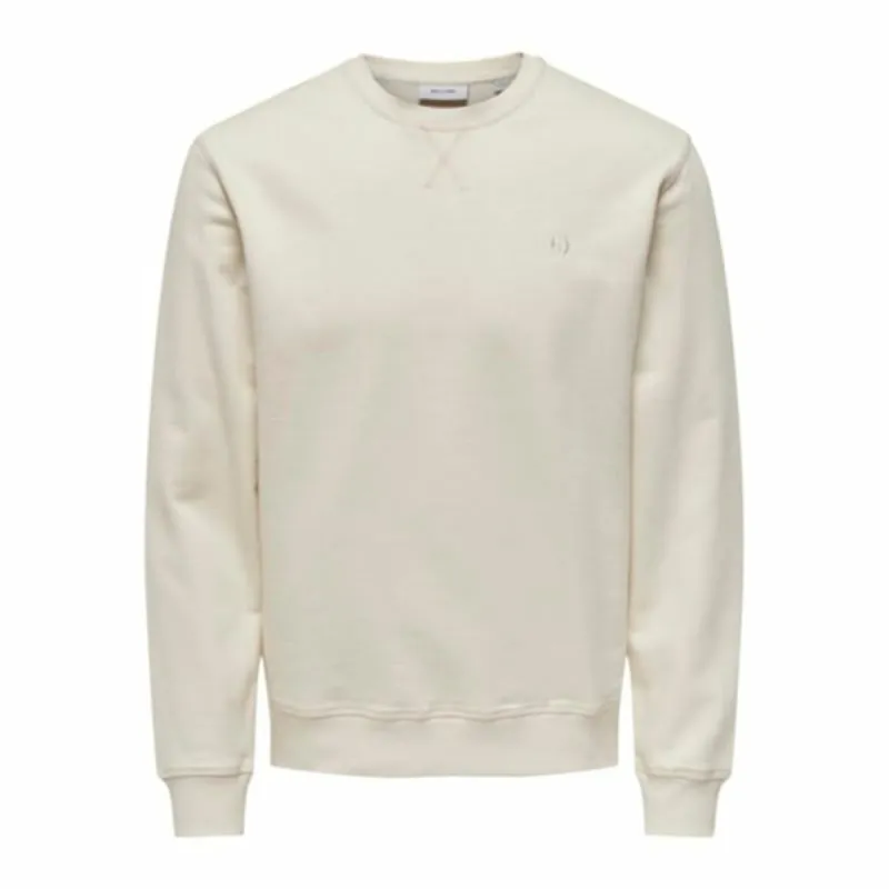 Vyriškas džemperis be gobtuvo Only & Sons Onsdan Unshed Reg Crew Neck Balta