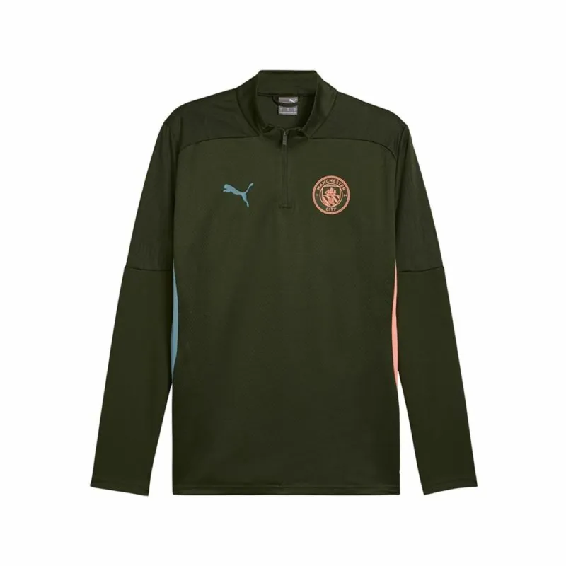 Täiskasvanute dressipluus Puma Manchester City 24/25 Training Oliiv