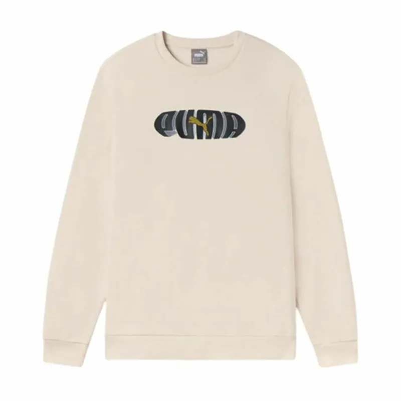 Толстовка без капюшона мужская Puma Essentials+ Graphic Crew Fl Hombre