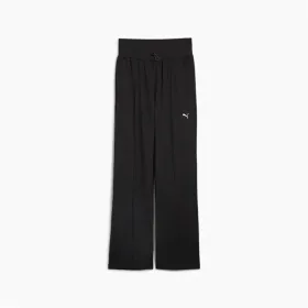 Garās sporta bikses Puma Cloudspun Hw Wide Melns Dāma