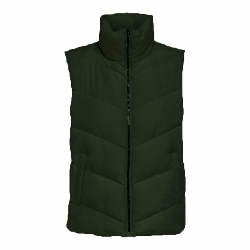 Moteriška liemenė Jack & Jones Jdyfinno Life Short Padd Tamsiai žalia