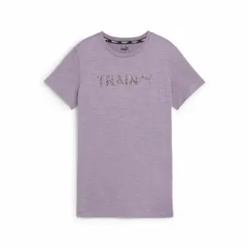 Sieviešu Krekls ar Īsām Piedurknēm Puma Graphic Train Lavanda