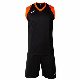 Спортивный костюм для взрослых Joma Sport Final II Чёрный Разноцветный 2 Предметы