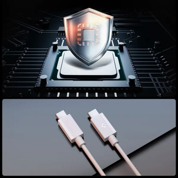 Spigen EB6010CC Essential - USB-C to USB-C Cable PD 60W 1m (White)