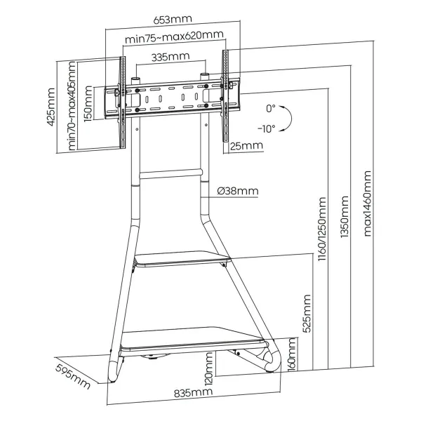 Screen Table Support MacLean MC-455 75