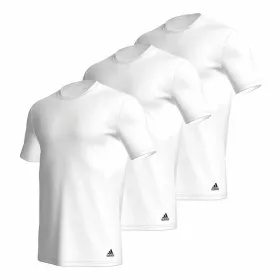Vīriešu Krekls ar Īsām Piedurknēm Adidas Ss Tee Crew Active Core Cotton Balts 3 gb.