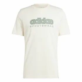 Vīriešu Krekls ar Īsām Piedurknēm Adidas Growth Spw Balts