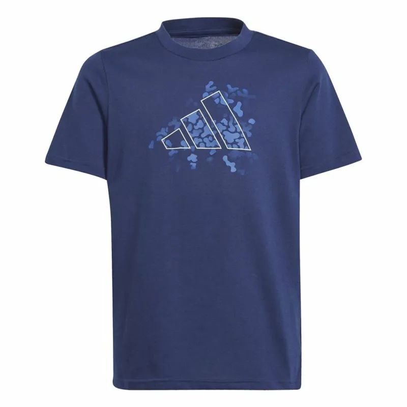 Vīriešu Krekls ar Īsām Piedurknēm Adidas Essentials Uni Train Zils