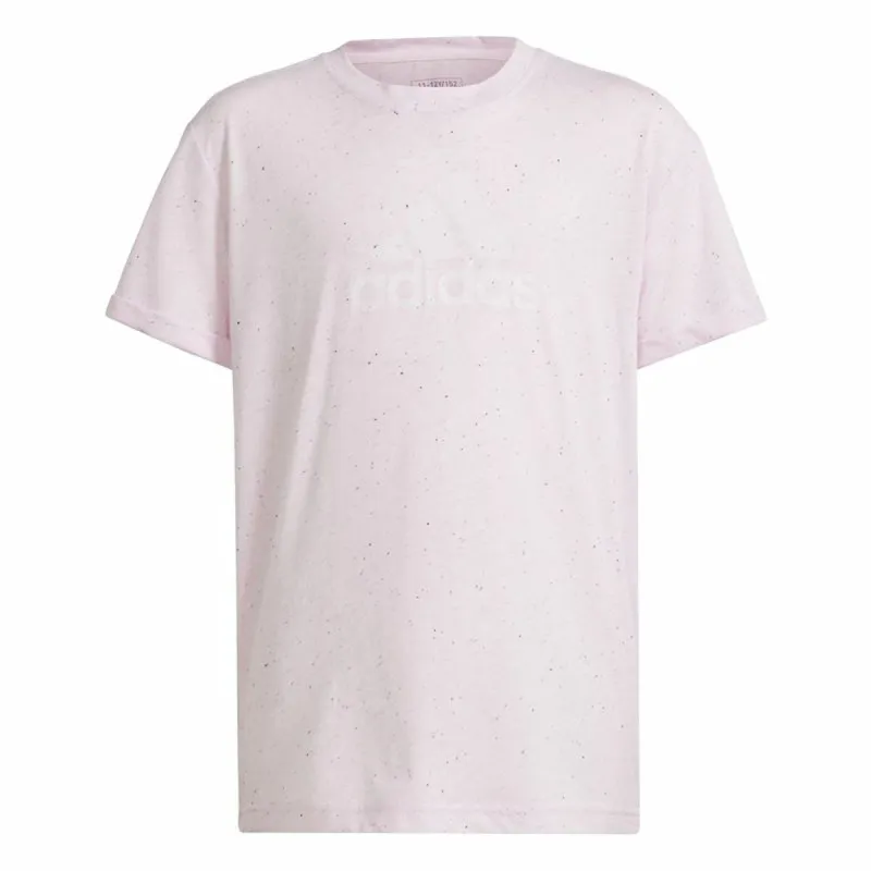 Child's Short Sleeve T-Shirt Adidas G Fi Bl Pink