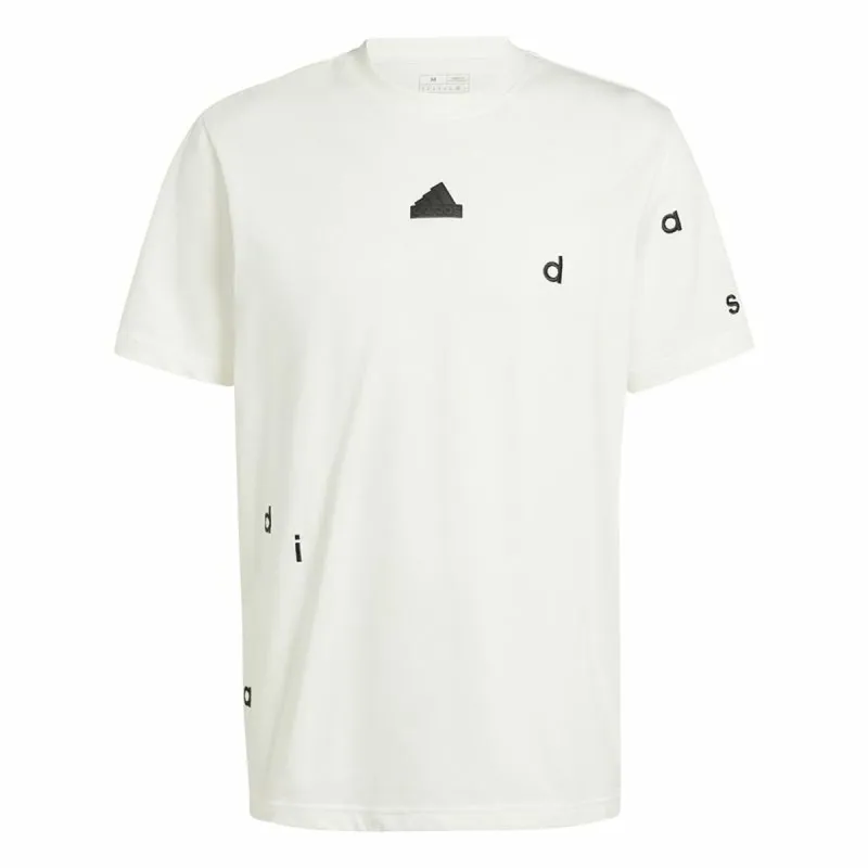 Vyriški marškinėliai su trumpomis rankovėmis Adidas Bl Sj Q1 Balta