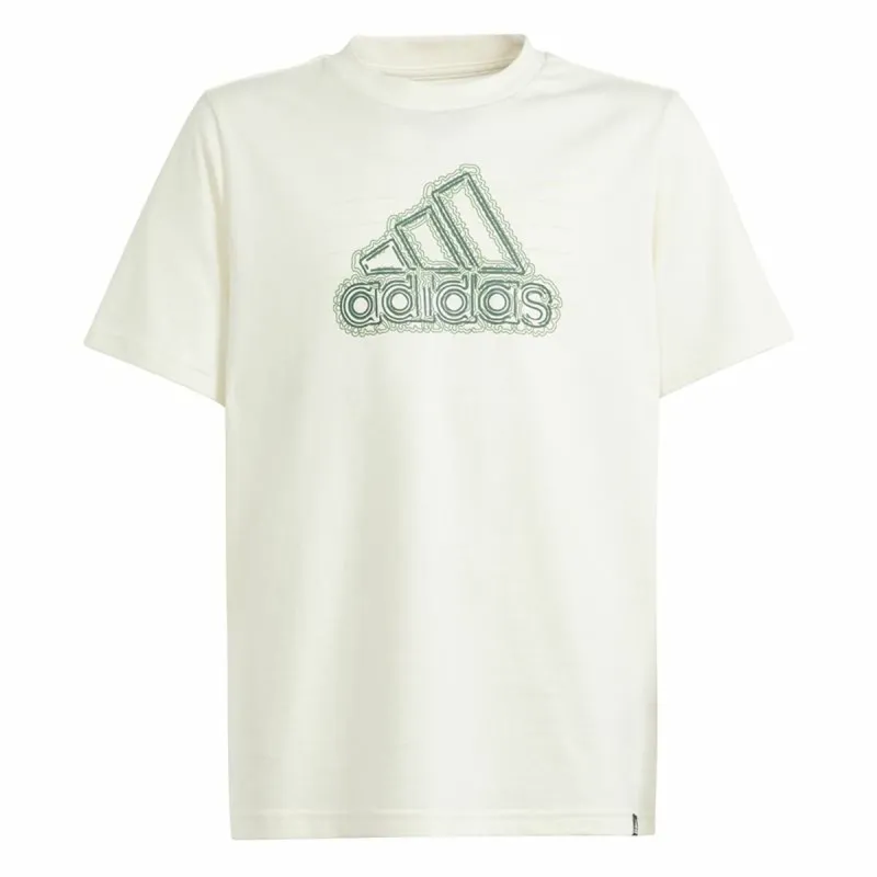 Marškinėliai su trumpomis rankovėmis Adidas Table Growth Rusvai gelsva